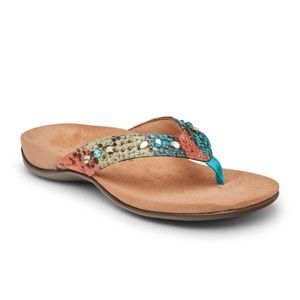 VIONIC Lucia Snake – Multi Blue|Teal Sz 10